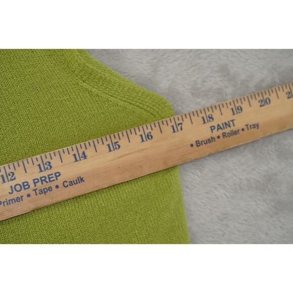 Vintage Lime Green Playboy Knit Tank Top Sleeveless Y2K Bunny Logo – Small - Picture 3 of 5